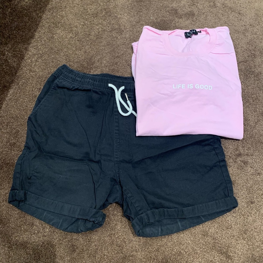 Men’s Forever 21 Denim Drawstring Shorts